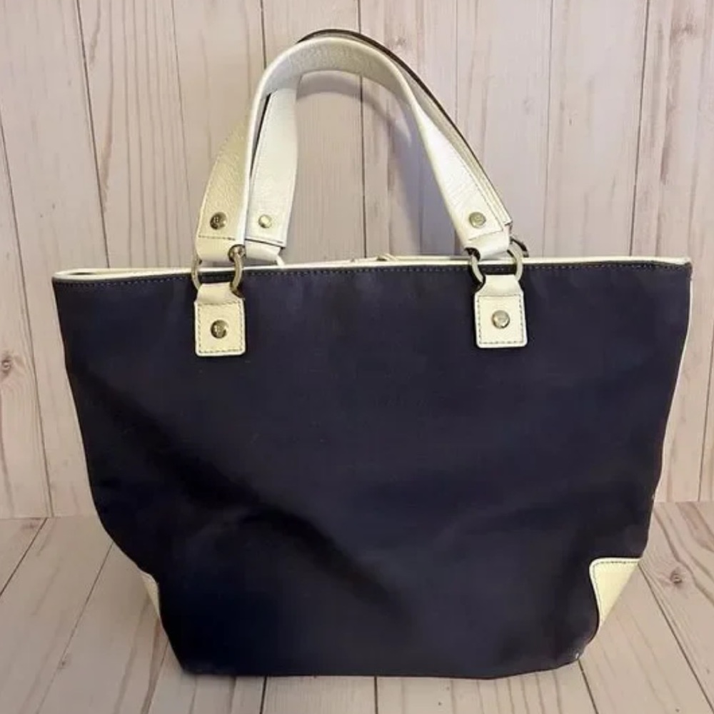 GUC Kate Spade Canvas Kelli Bag, Navy and White